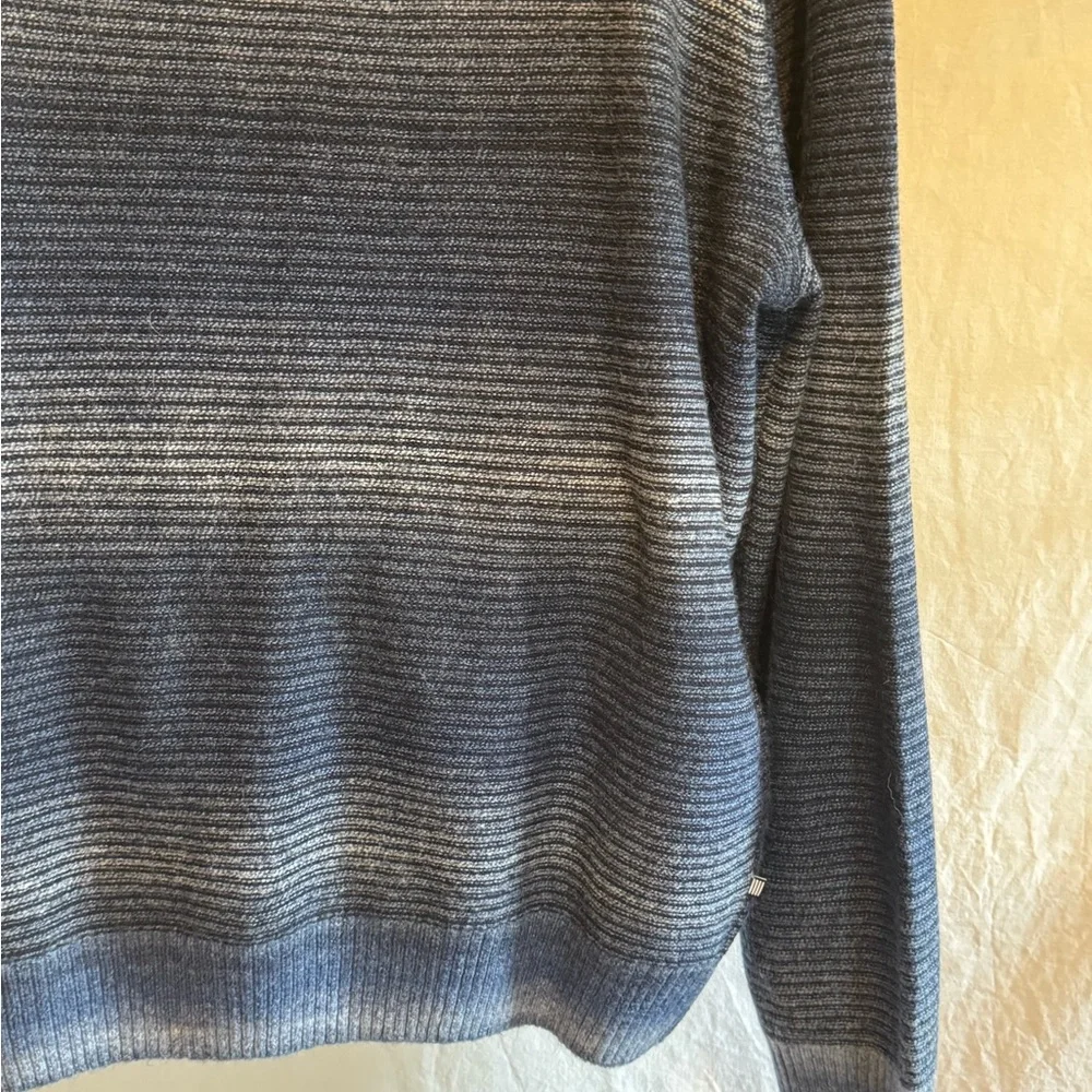 A-187 Men’s‎ Geoffrey Beene Blue & Gray Long Sleeve Pullover Sweater Size XXL